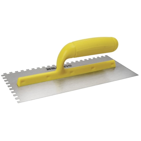 Surtek Square Teeth Trowel with Plastic Handle 11X5 123188